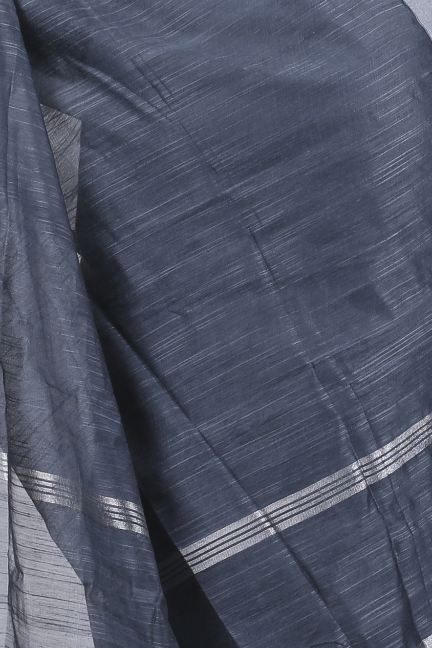 Black Blended Cotton Toshini Hand Loom Saree (1186)